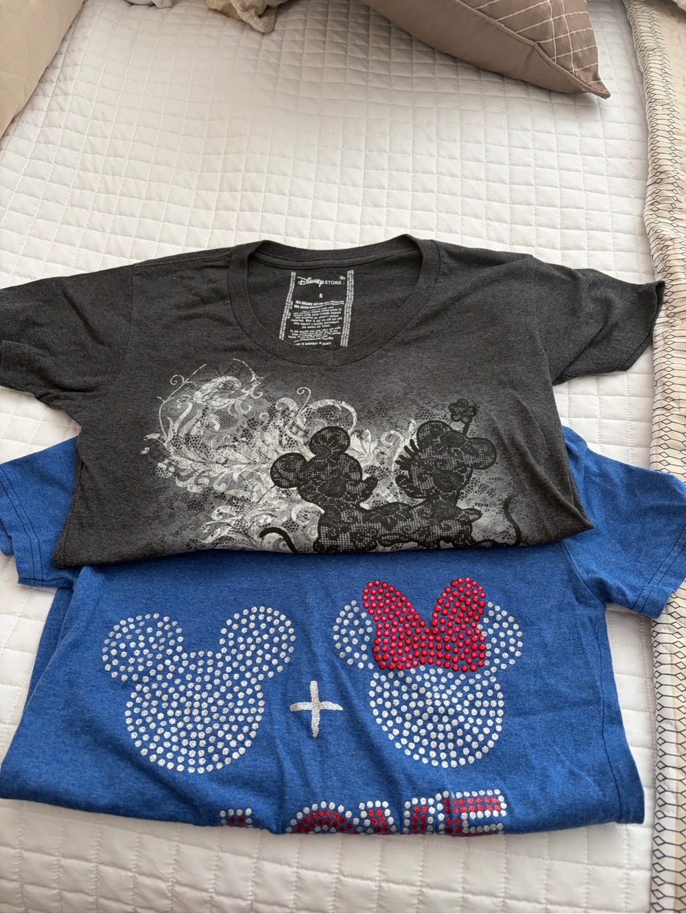 Two Disney Women’s T-Shirts Size Small